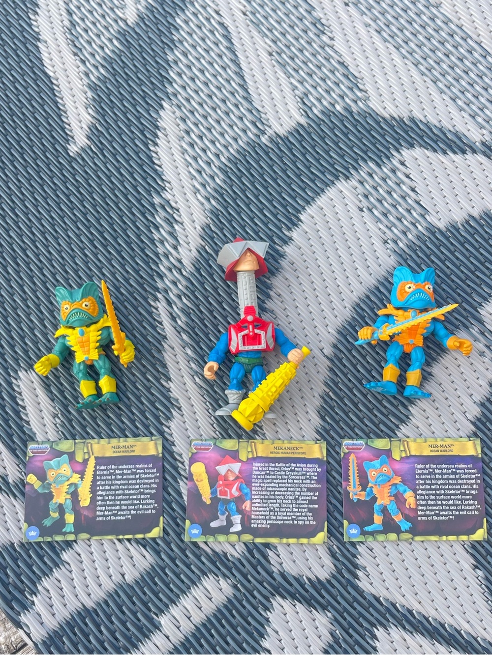 The Loyal Subjects MOTU Mekaneck, Her-Man, Mer-Man Figures 100% Complete